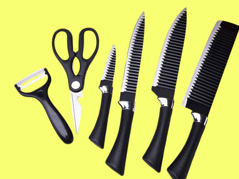 SET DE CUCHILLOS DE COCINA DE 6 EN 1 | PRECISION Y ESTILO EN CADA CORTE