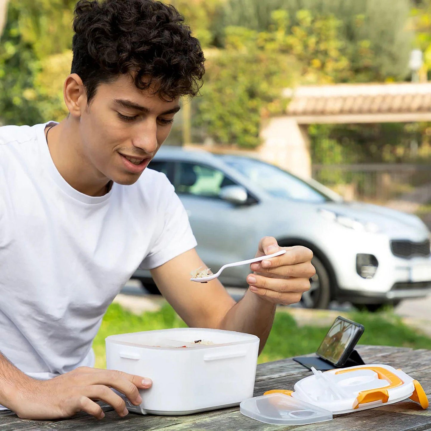 Lonchera Eléctrica Portátil Para Calentar Alimentos