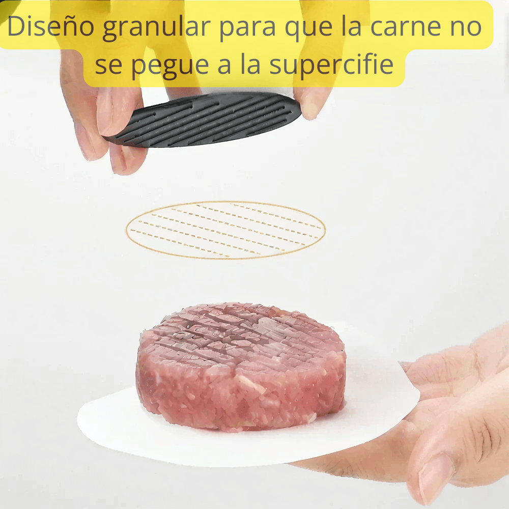 PRESNADOR DE CARNE TIPO HAMBURGUESAS EN METAL ANTIADHERENTE (2 TAMAÑOS)